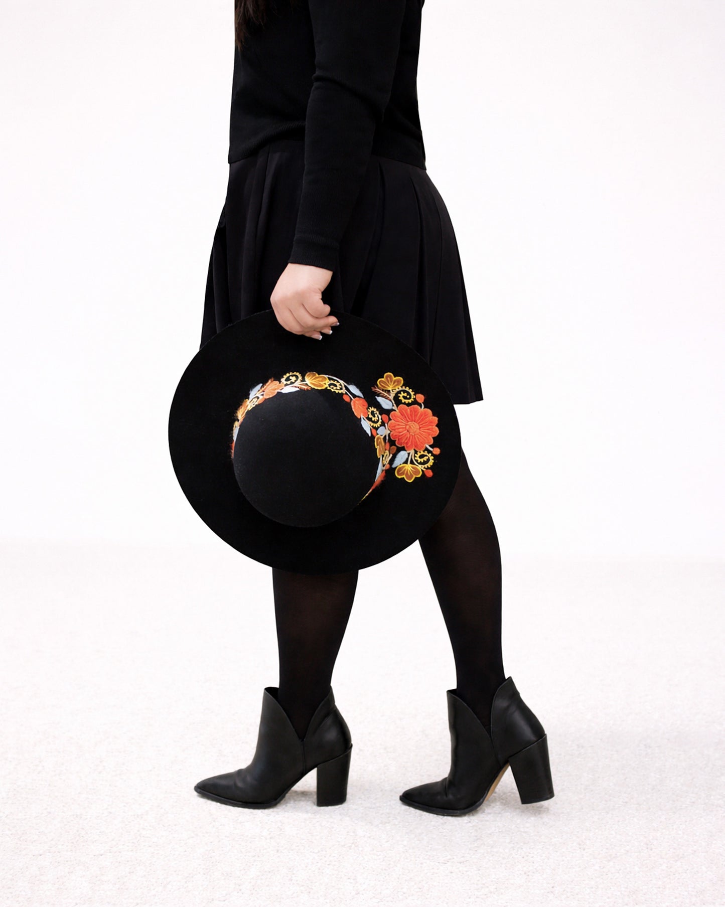 Andina wool hat (black/colour)