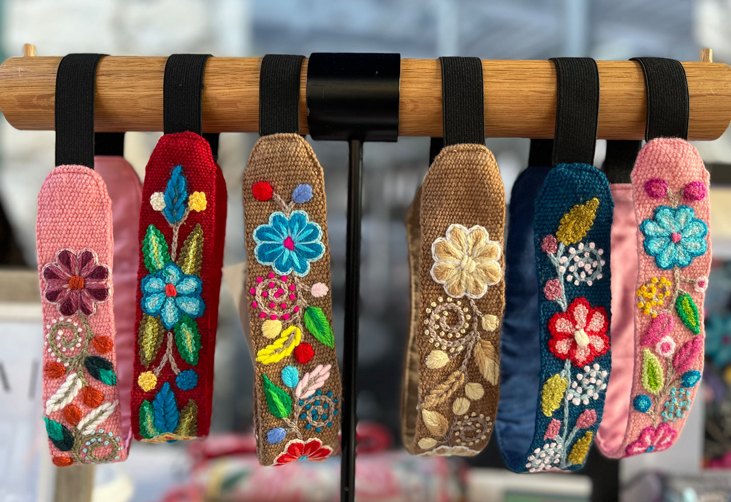 Hand embroidered headbands