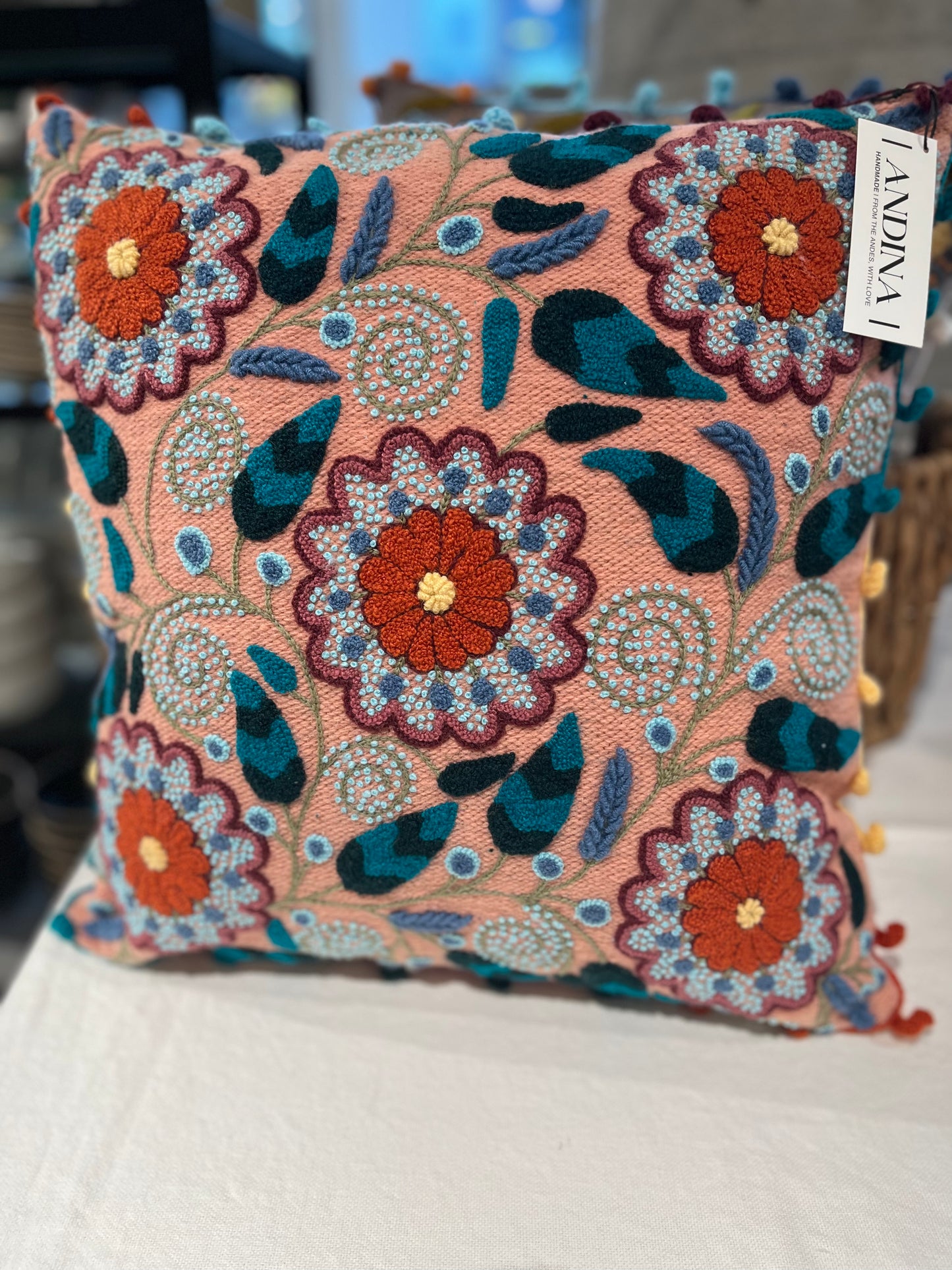 Andina - Hand embroidered Cushion