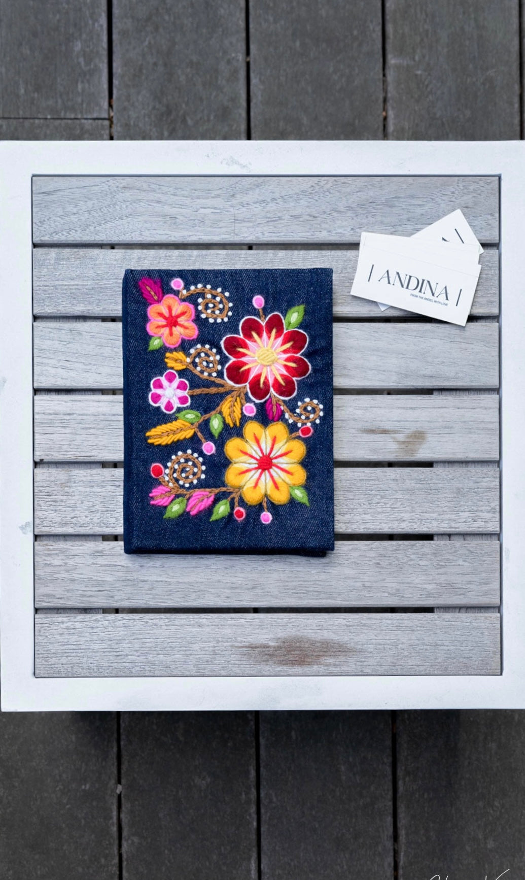 Andina - Hand Embroidered Notebook