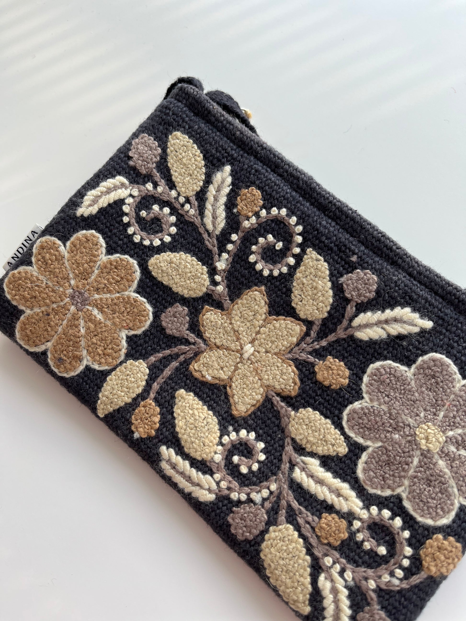 Cosmetic Pouch or Crossbody Purse Dark Gray