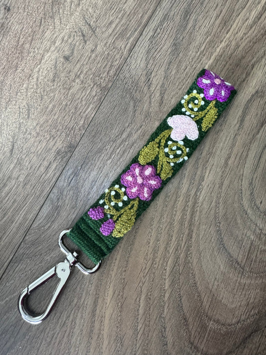 Wristlet strap keychain (J)