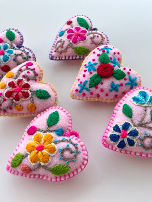 Ornaments - Hearts (Pink)