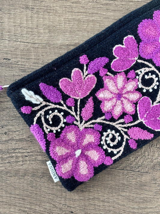 Cosmetic Pouch - Black/Purple