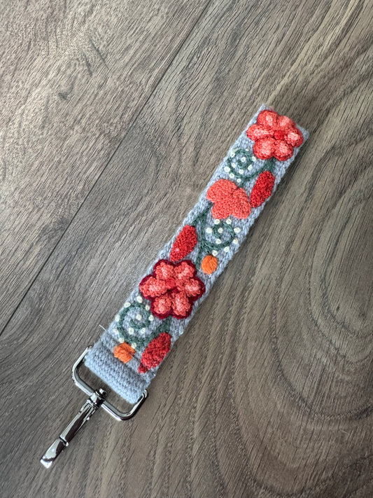 Wristlet strap keychain (H)