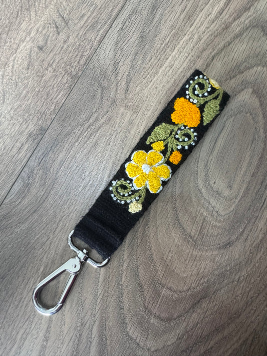 Wristlet strap keychain (O)