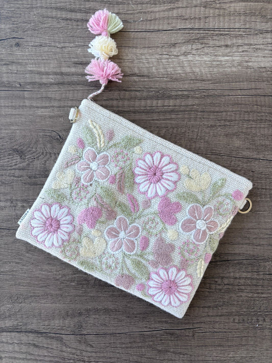 Crossbody purse - Pink / Green