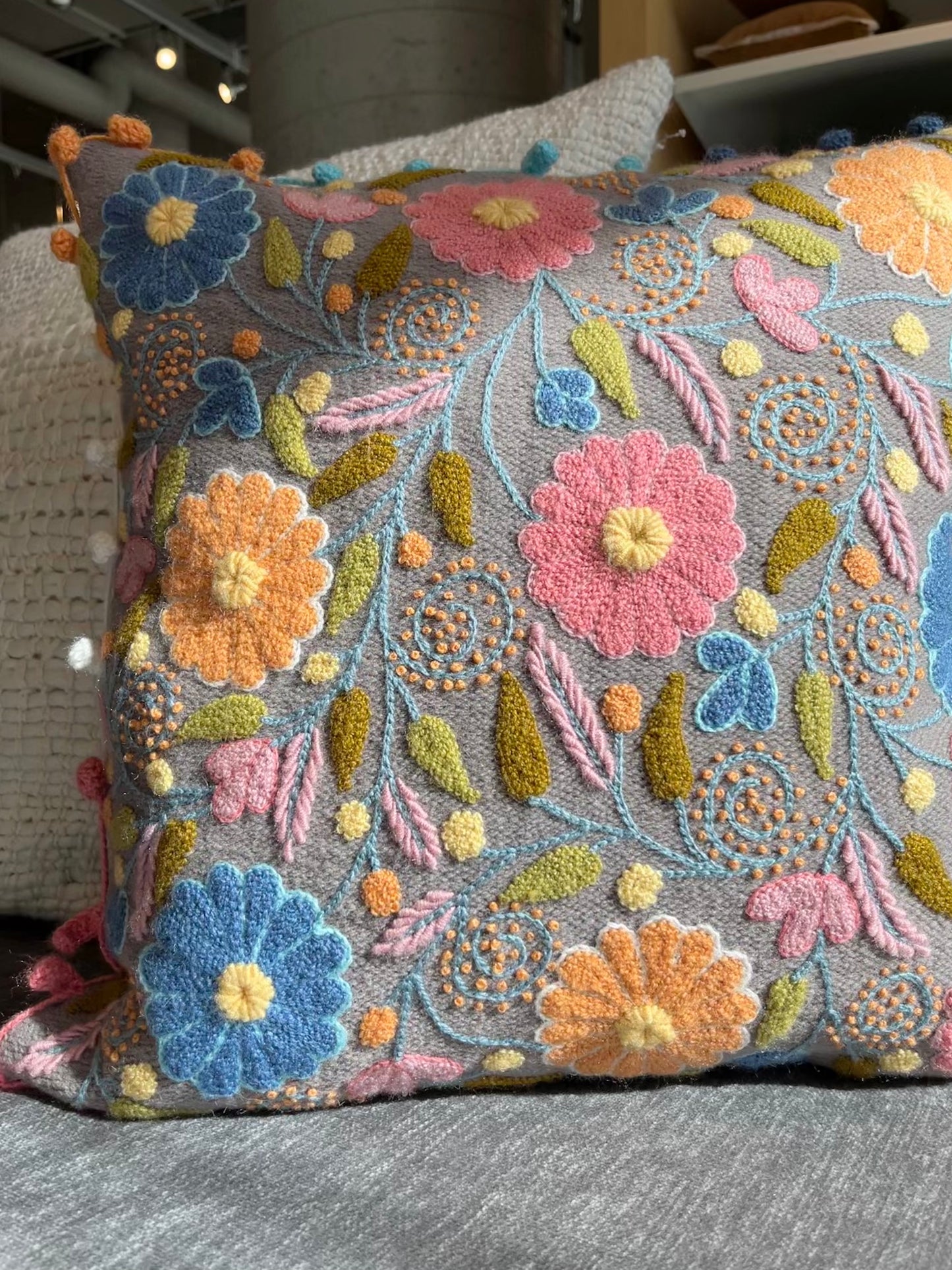 Andina - Hand embroidered Cushion